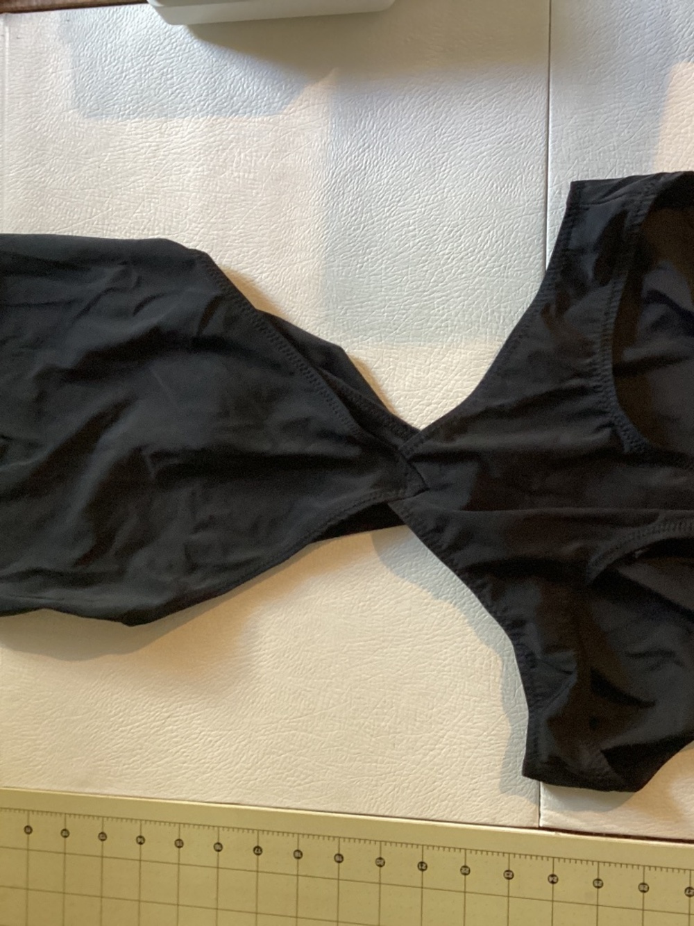 norma kamali one piece geometric black bathing suit